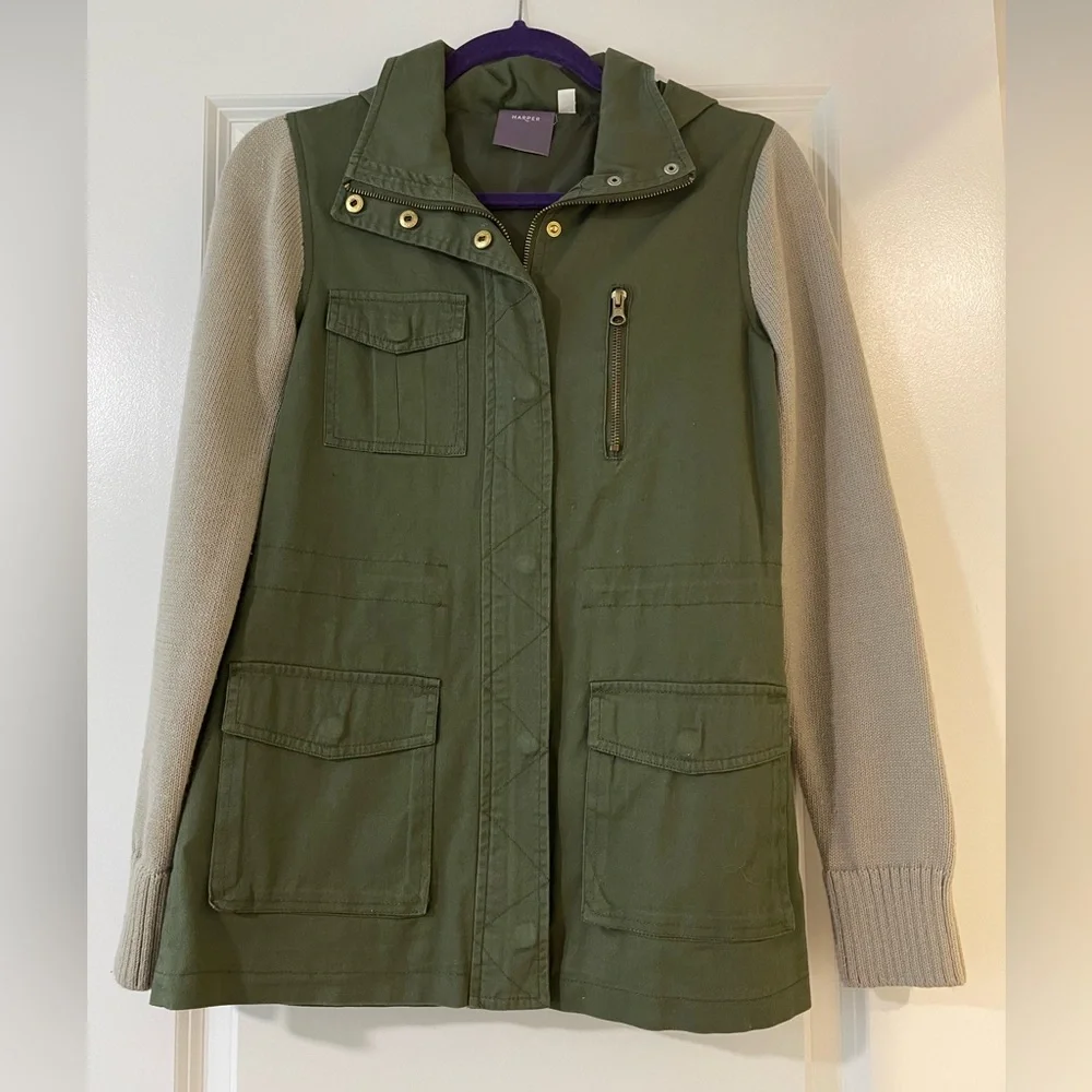 Harper green casual jacket - Picture 1 of 6